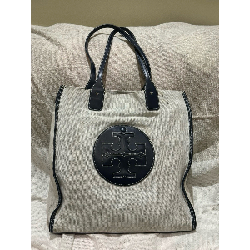 Tas Tory Burch Ella Canvas Tall Tote Bag