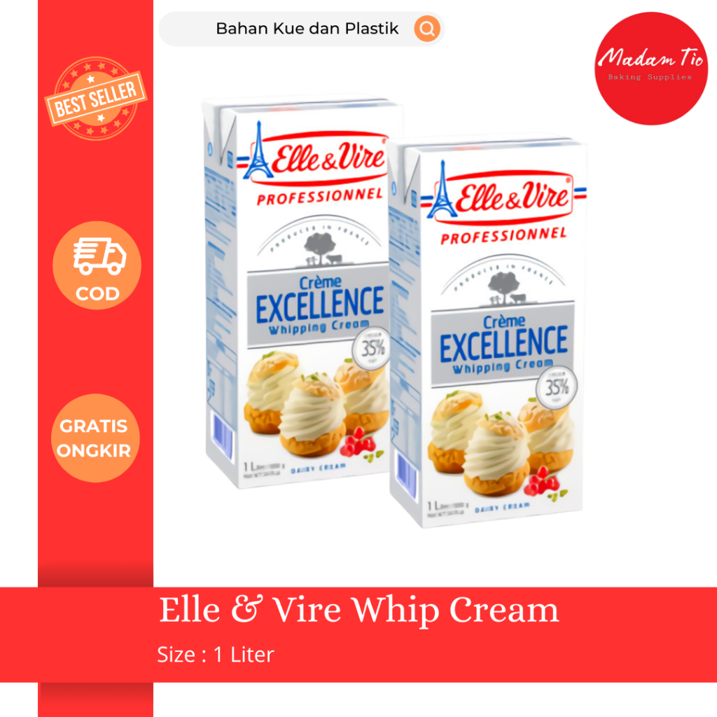 

Elle & Vire Whip Cream 1 Liter 1pcs