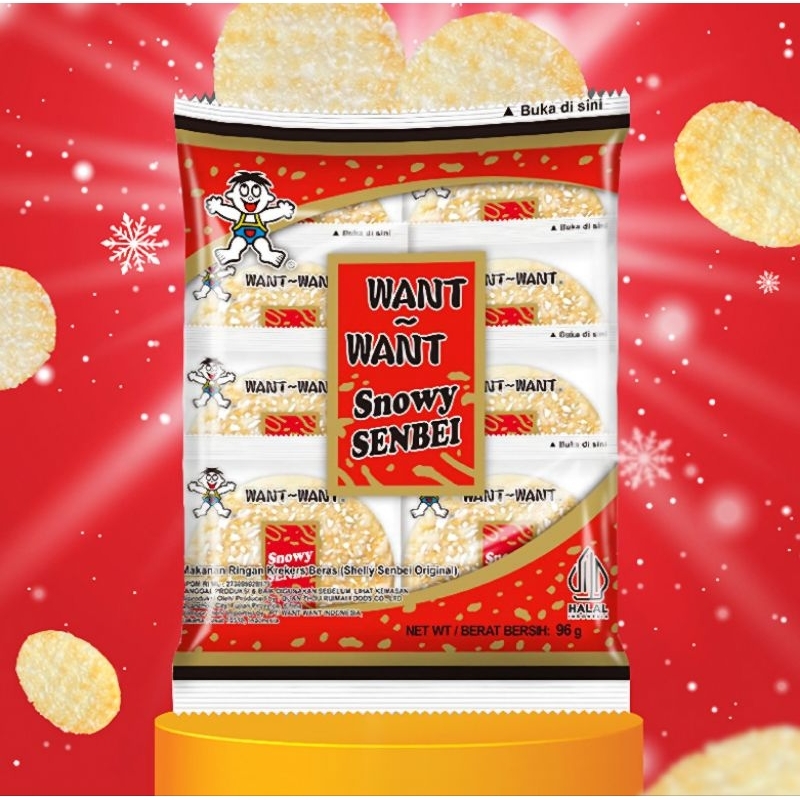 

Want Want Senbei Original Rice Cracker 56gr Shelly Senbei Rice Cracker 96gr