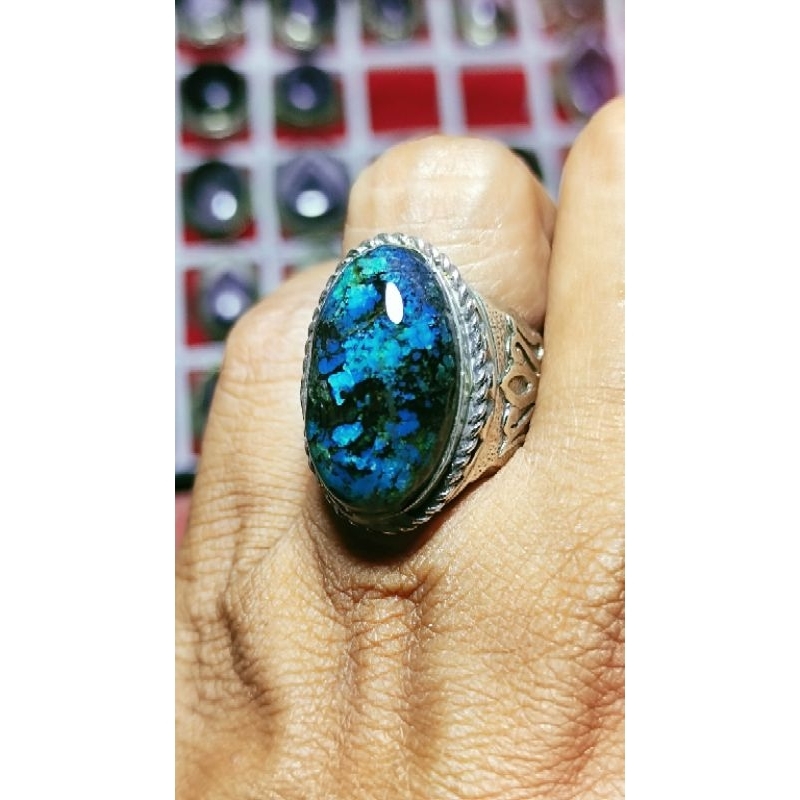 Natural batu Bacan kembang