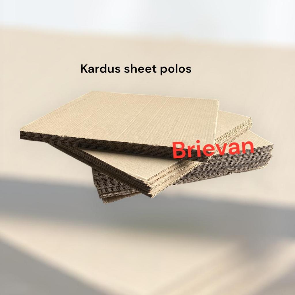 

Kardus sheet lembaran polos ukuran 38cm x 45cm