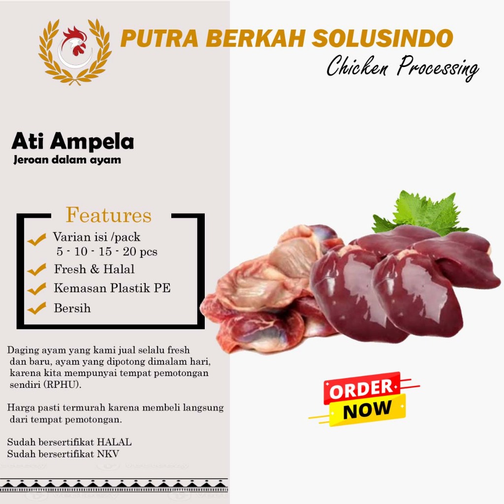 

Ati ampela ayam Fresh Murah