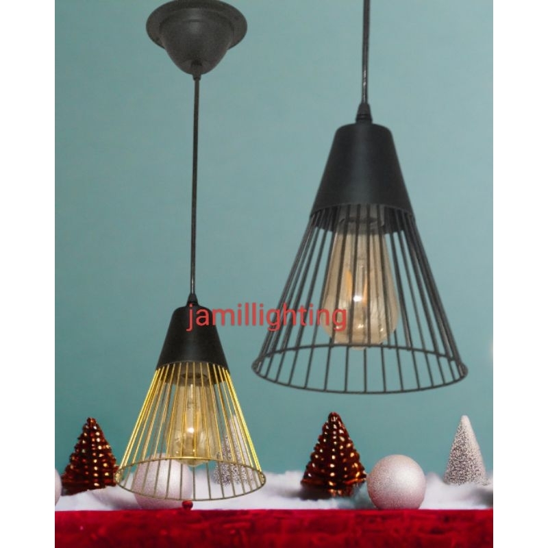 lampu gantung cafe mini bar industrial minimalis