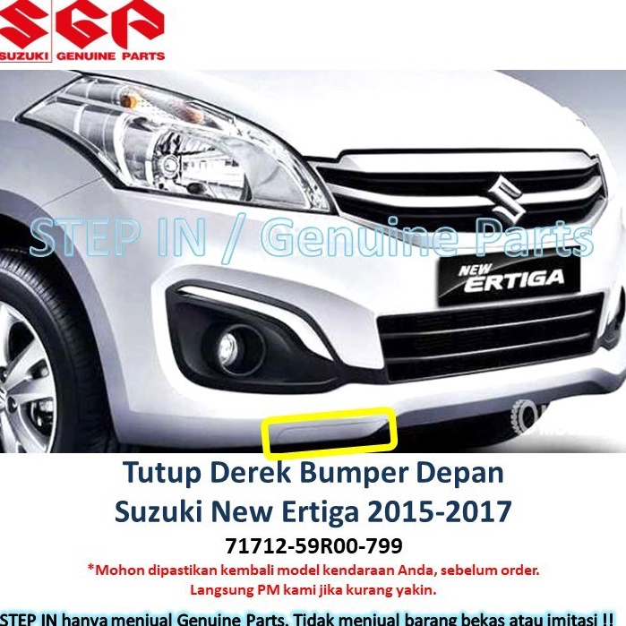 Sudah READY Tutup Derek Cover Towing Hook Bemper Depan SUZUKI NEW ERTIGA 215 216 217 Baru Asli Genui