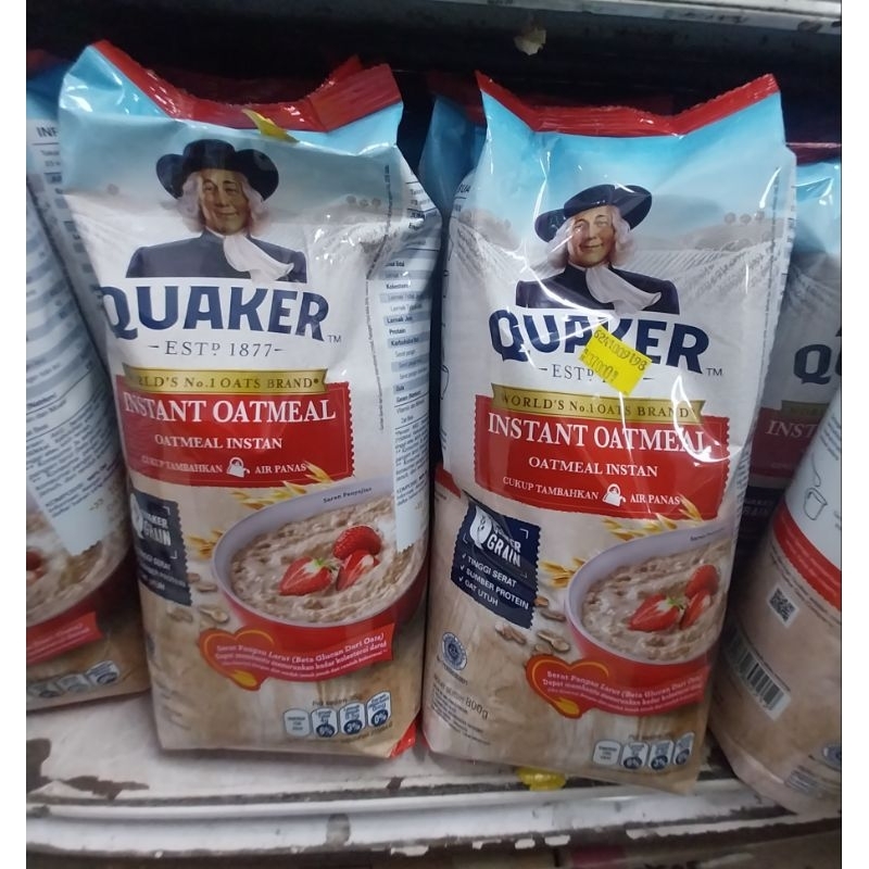 

Quaker Instant Oatmeal Instan Air Panas 800gr 1pcs Exp Lama