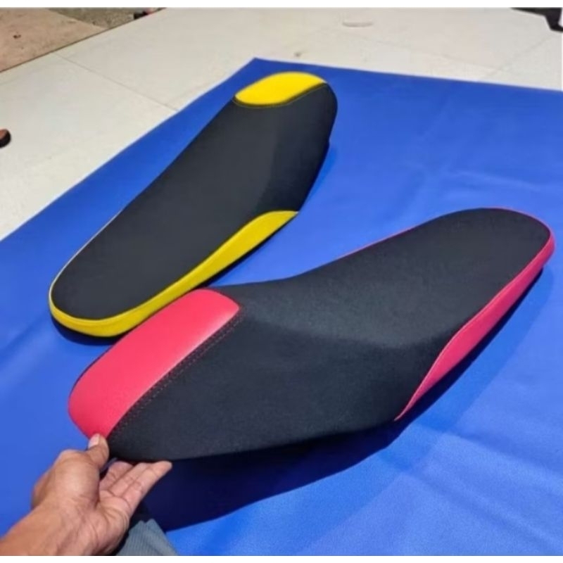 Jok motor Mio/Beat/Fiz r/Vega r new rodrace - jok motor amplas variasi lis warna