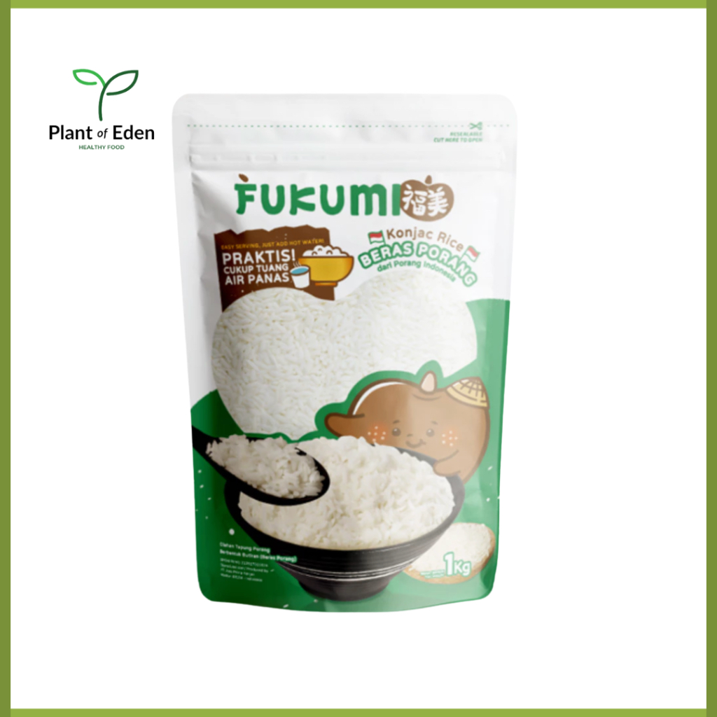 

Plant of Eden - FUKUMI Beras Porang Pouch 1 Kg - Shirataki / Konjac Rice
