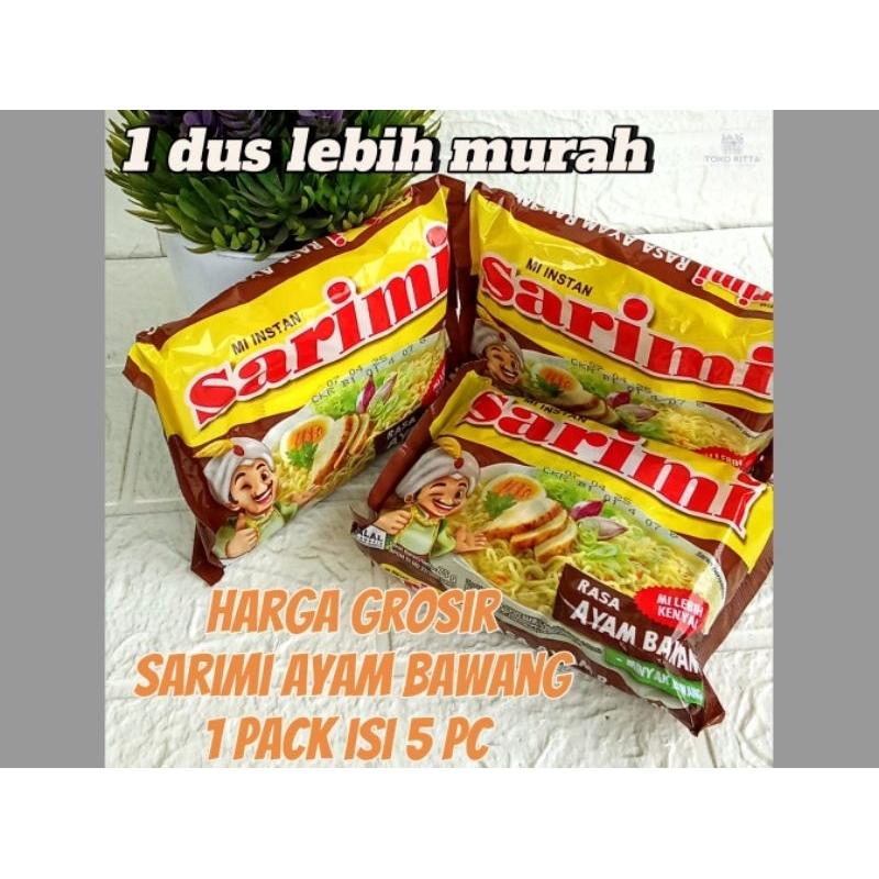 

Sarimi ayam bawang 75 gram per 5 pcs