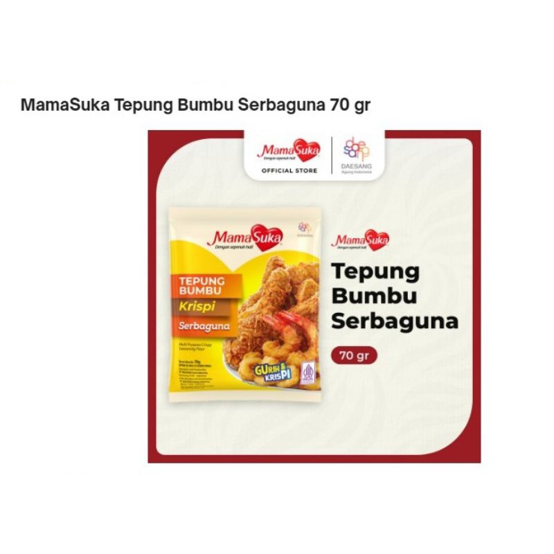 

Masukan tepung bumbu serbaguna 70 gr