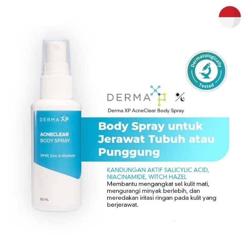 DERMA XP , ACNECLEAR BODY SPRAY 60ml
