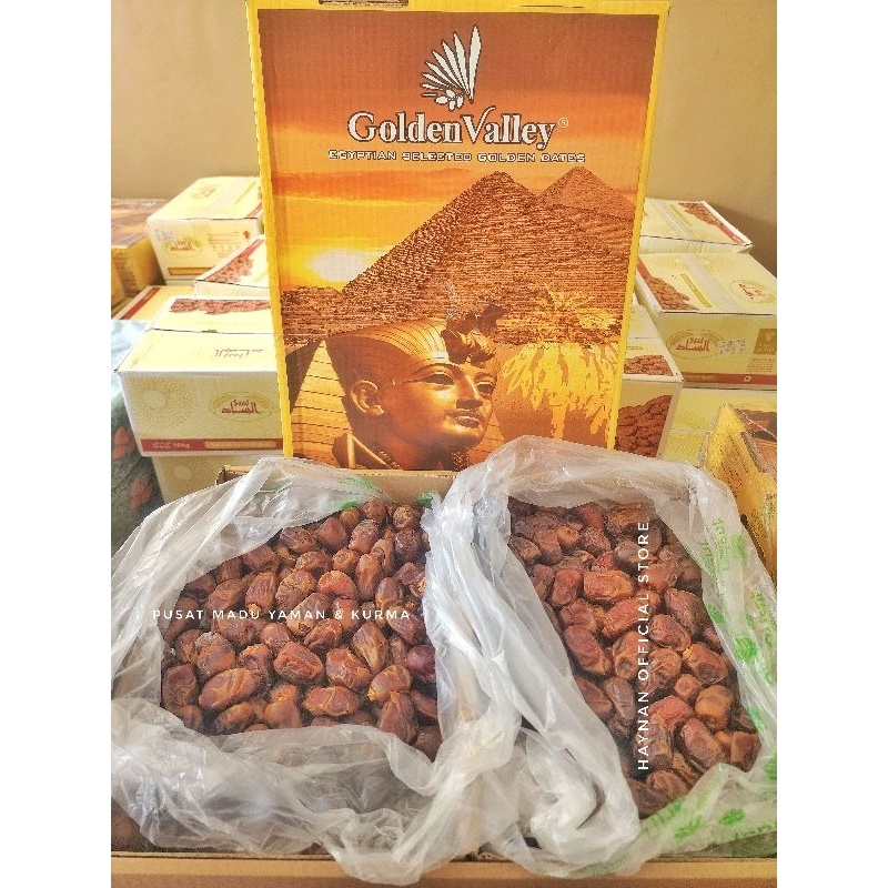 

KURMA MESIR GOLDEN VALLEY 10KG PANEN TERBARU EXP.2026_ kurma mesir al waha 10 kg premium