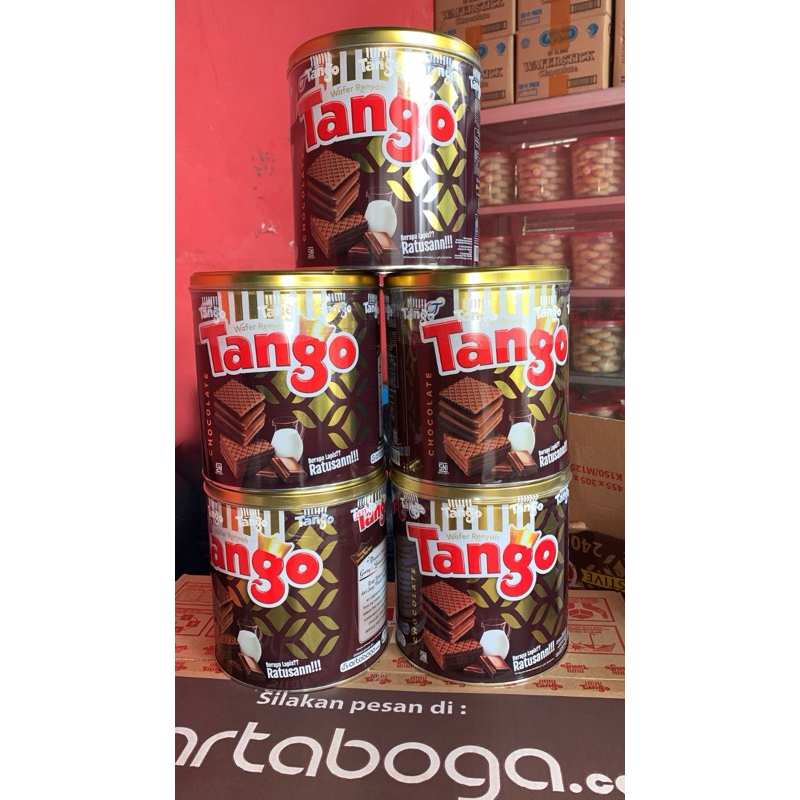 

Tango Wafer Renyah kaleng cokelat 240gr