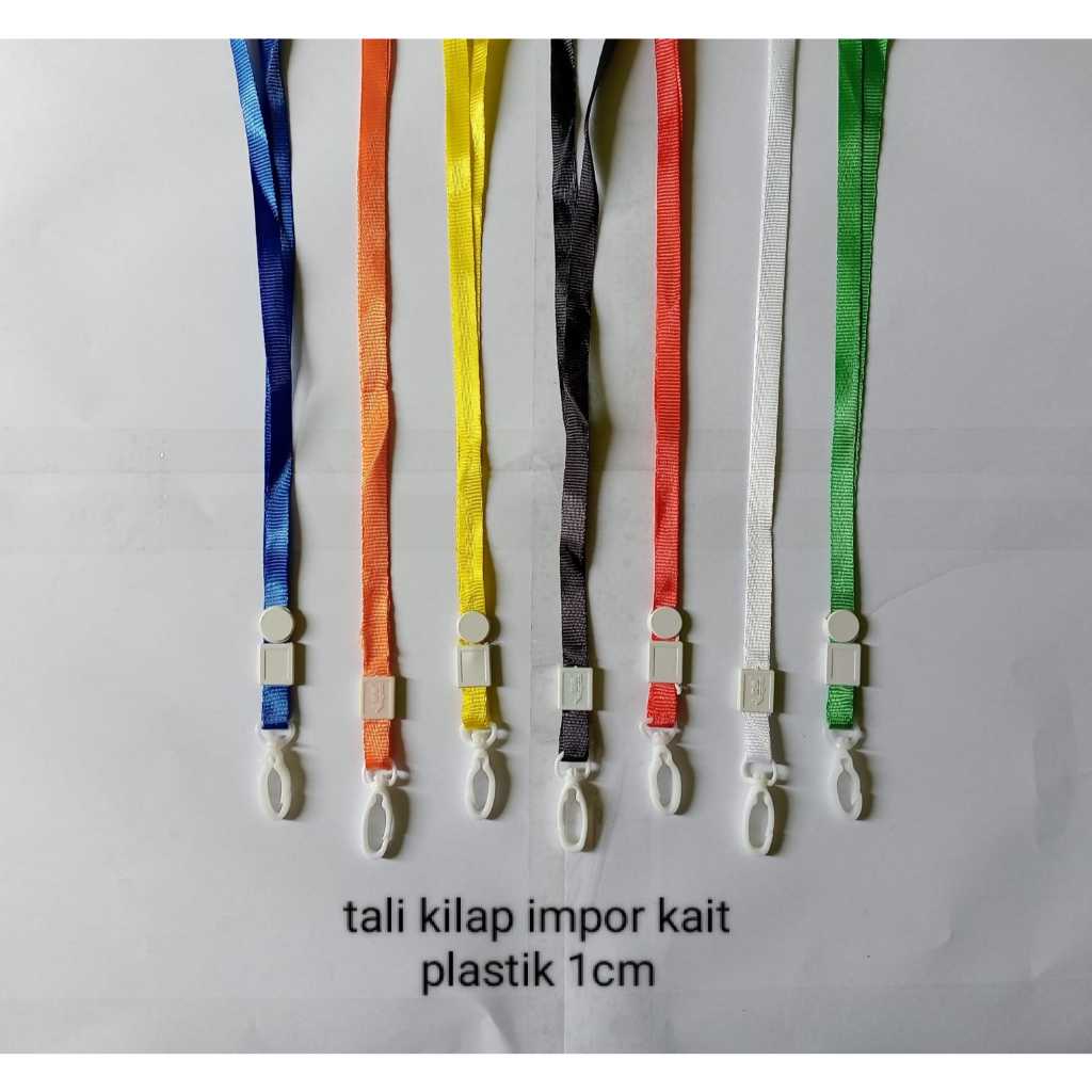 

Tali ID Card Impor Plastik Kait 1cm / Gantungan ID Card
