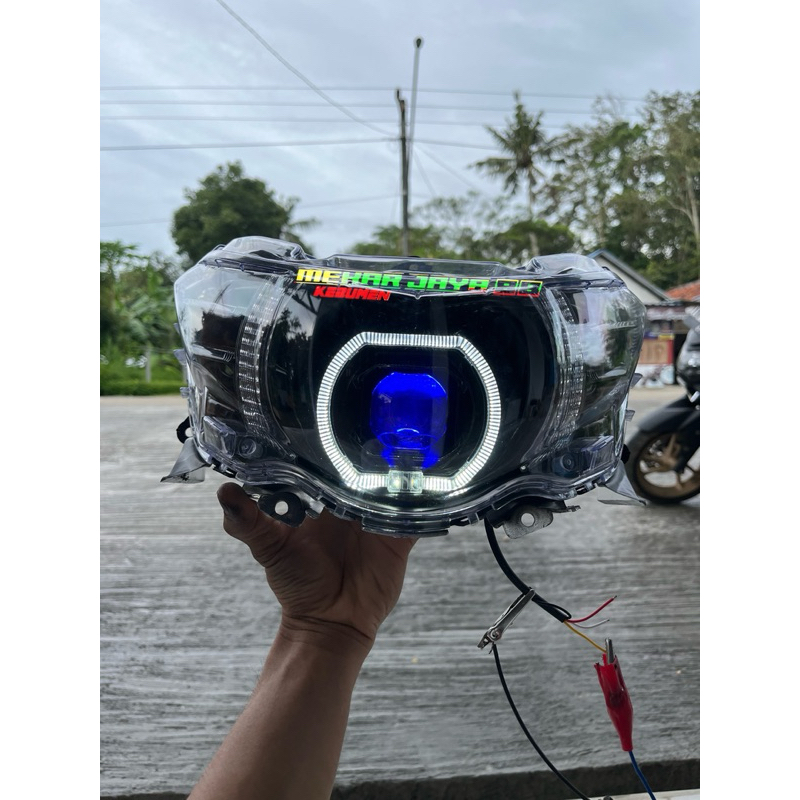 Lampu biled MATRIX X1 mio Soul GT 115 “4,5 inc” cahaya terang