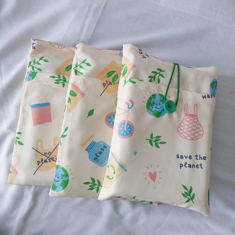 

Book Sleeve Medium | Kantong Buku Kain | Pouch Novel - Motif Zero Waste