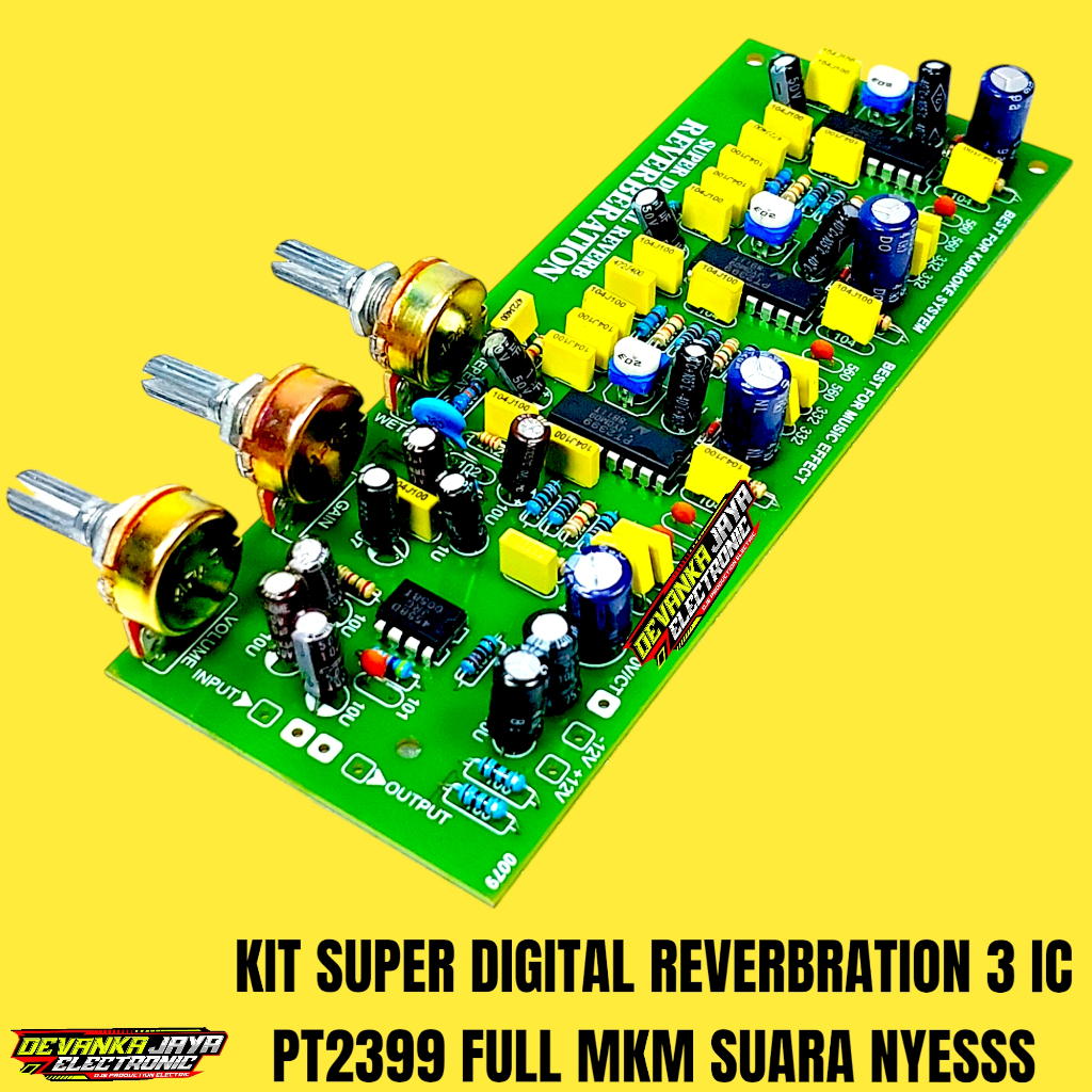 Kit ECHO Reverb 3 IC PT2399 Suara Nyeees Full MKM