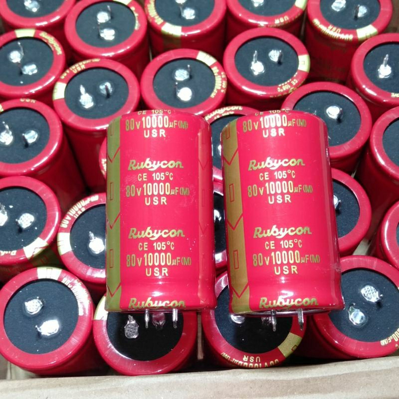 elco 10000uf 80v rubycon usr merah original