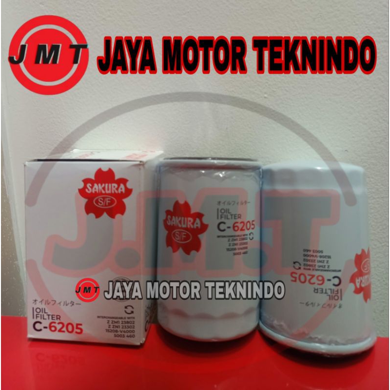 OIL FILTER C6205 C-6205 SAKURA ORIGINAL JOC88040 P554770 LF3568 W719 W719/5 J8610719