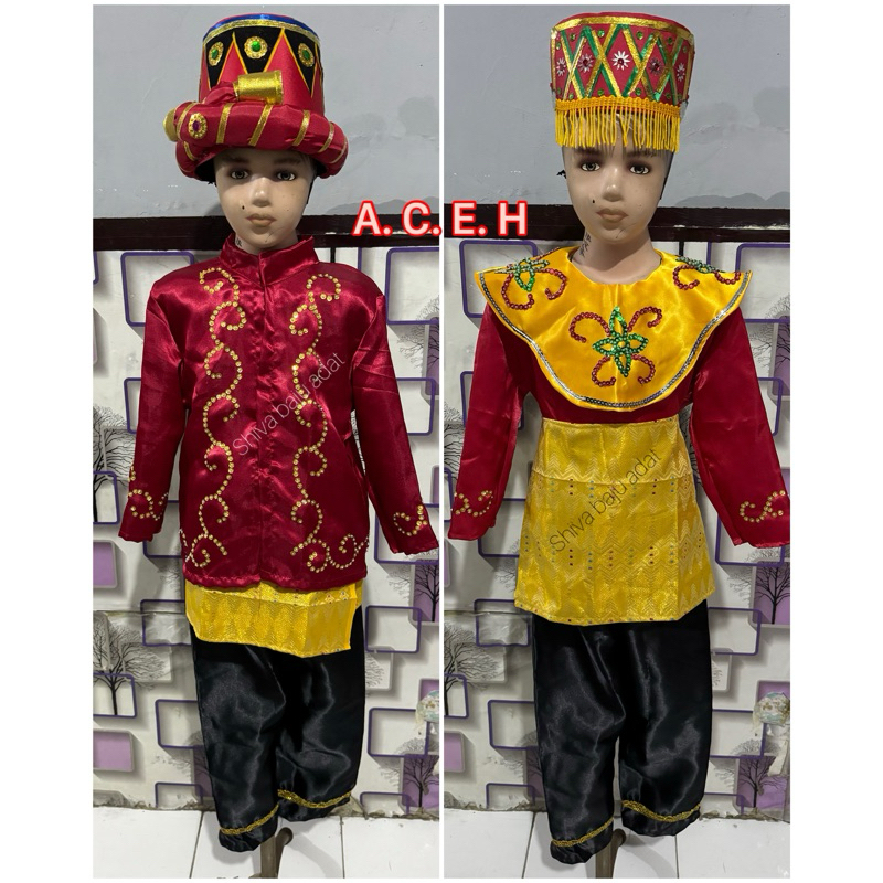 Baju adat aceh TK , SD / Baju adat Aceh anak