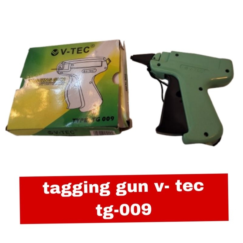 

tagging gun v-tec tg009/ jepretan label/ tembakanlabel baju/ tag pin/ tag gun/ pemasang label bandrol