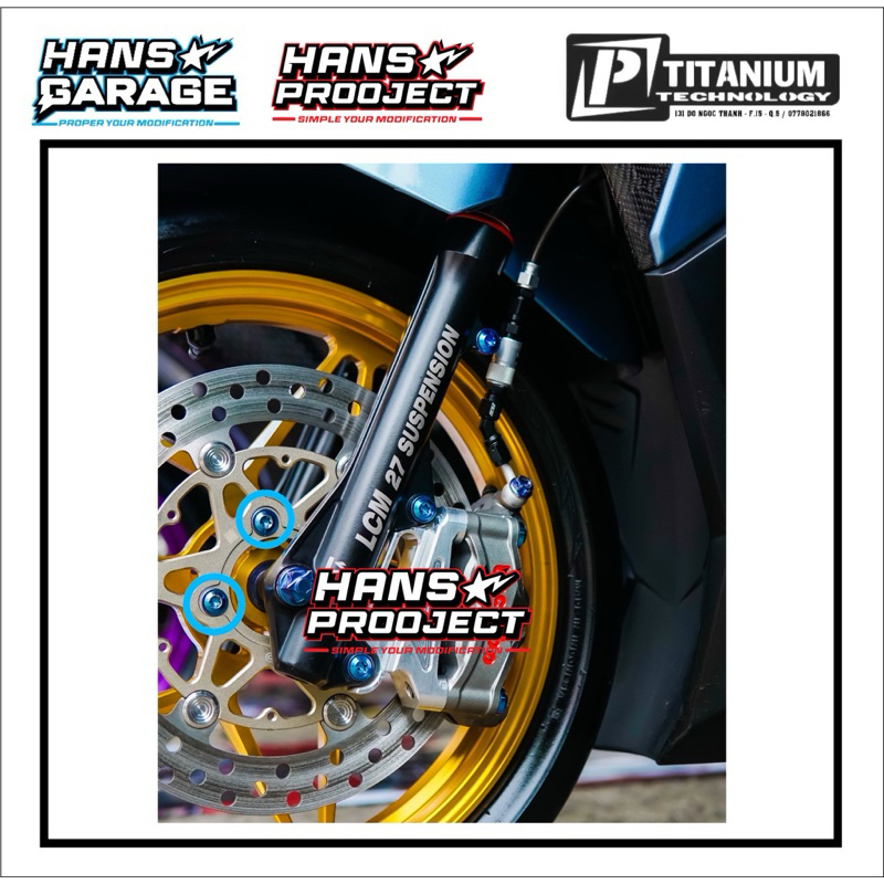 baut disk disc piringan cakram titanium honda gr5