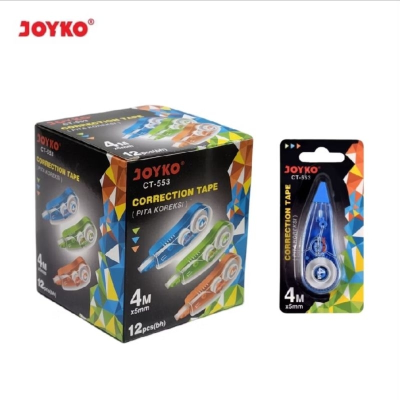 

Correction Tape Joyko CT-553 / Pita Koreksi Joyko 4m x 5mm