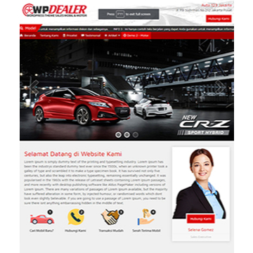 Jasa Pembuatan Website Dealer Honda / Sales Mobil / Otomotif Garansi 1 Tahun