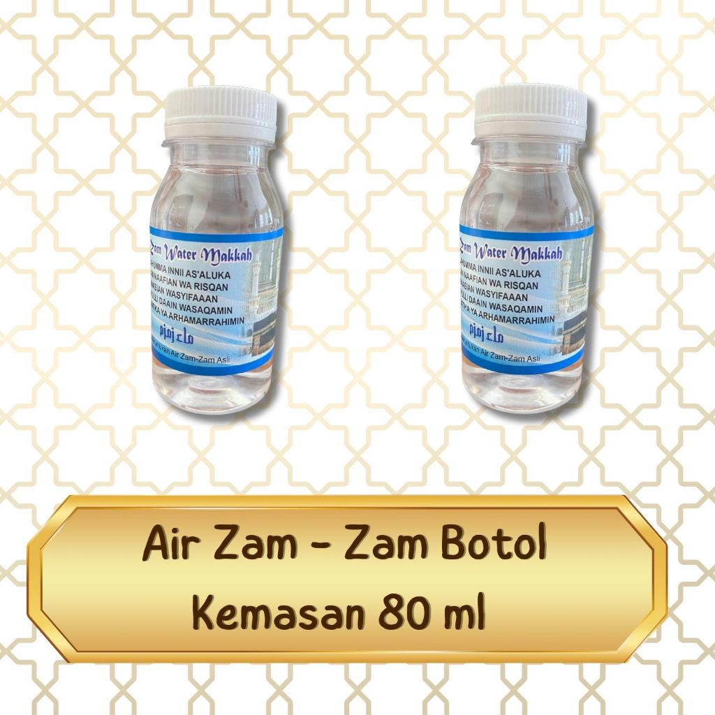 

OLEH OLEH HAJI DAN UMROH AIR ZAMZAM 80ML ASLI DAN ORIGINAL DARI ARAB SAUDI AIR ZAM ZAM ORIGINAL 80 ML I AIR ZAM ZAM KEMASAN KECIL