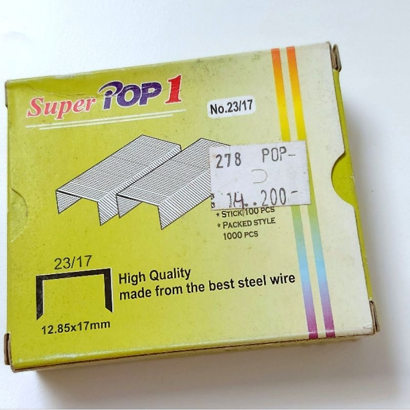 

Isi staples heavy duty nomer 23/17 super pop1 (preloved)