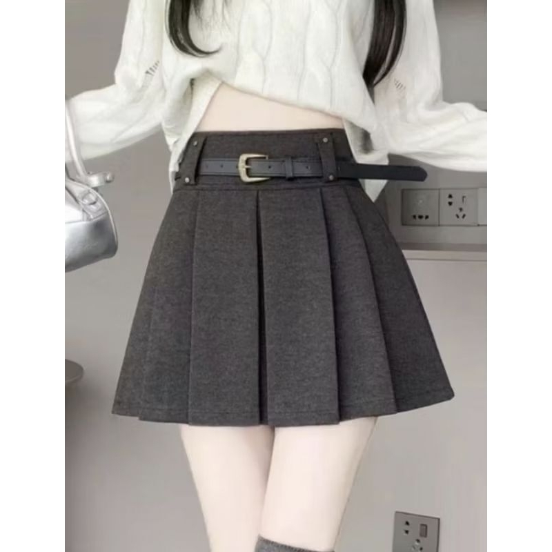 Rok pendek mini korea, rok celana wanita, mini skirt wanita kekinian, korea skirt, rok pendek wanita