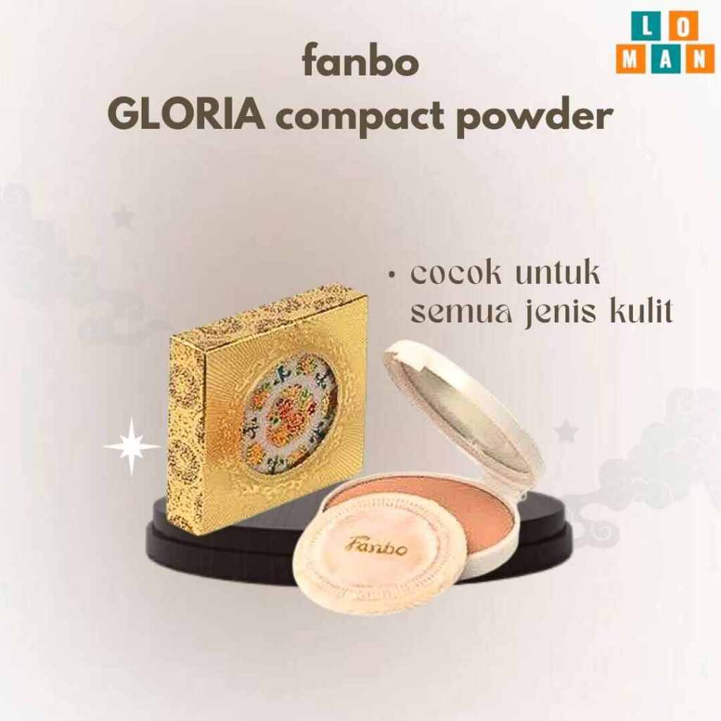 Fanbo Gloria Compact/ Bedak Fanbo/ Fanbo Bedak Padat/ Bedak padat