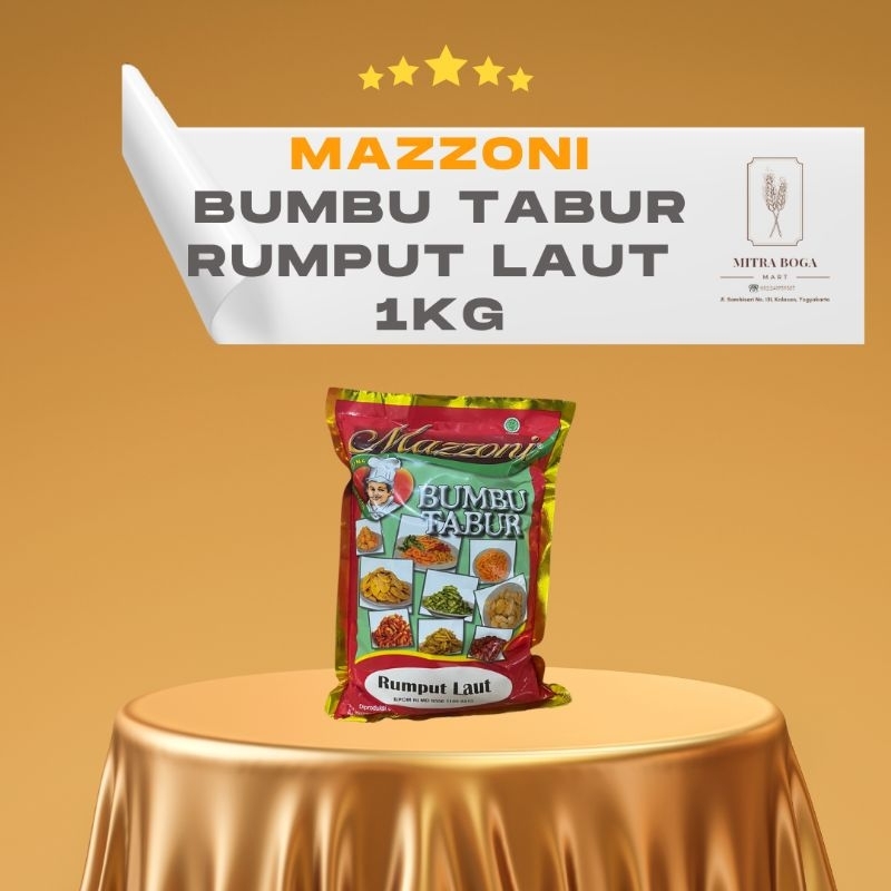 

Mazzoni Bumbu Tabur 1KG | Balado | Jagung Bakar | Rumput Laut | Barbeque | Jagung Manis | Balado Pedas Manis | Sapi Panggang | Radja Pedas | Balado Ekstra Pedas