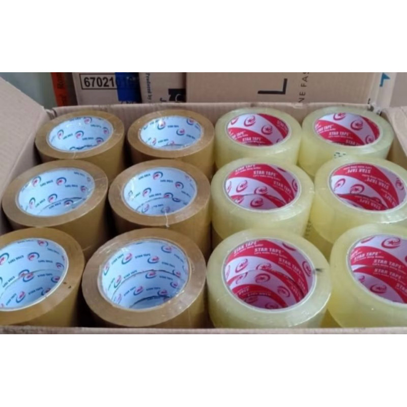 

lakban bening/coklat perekat 100yard