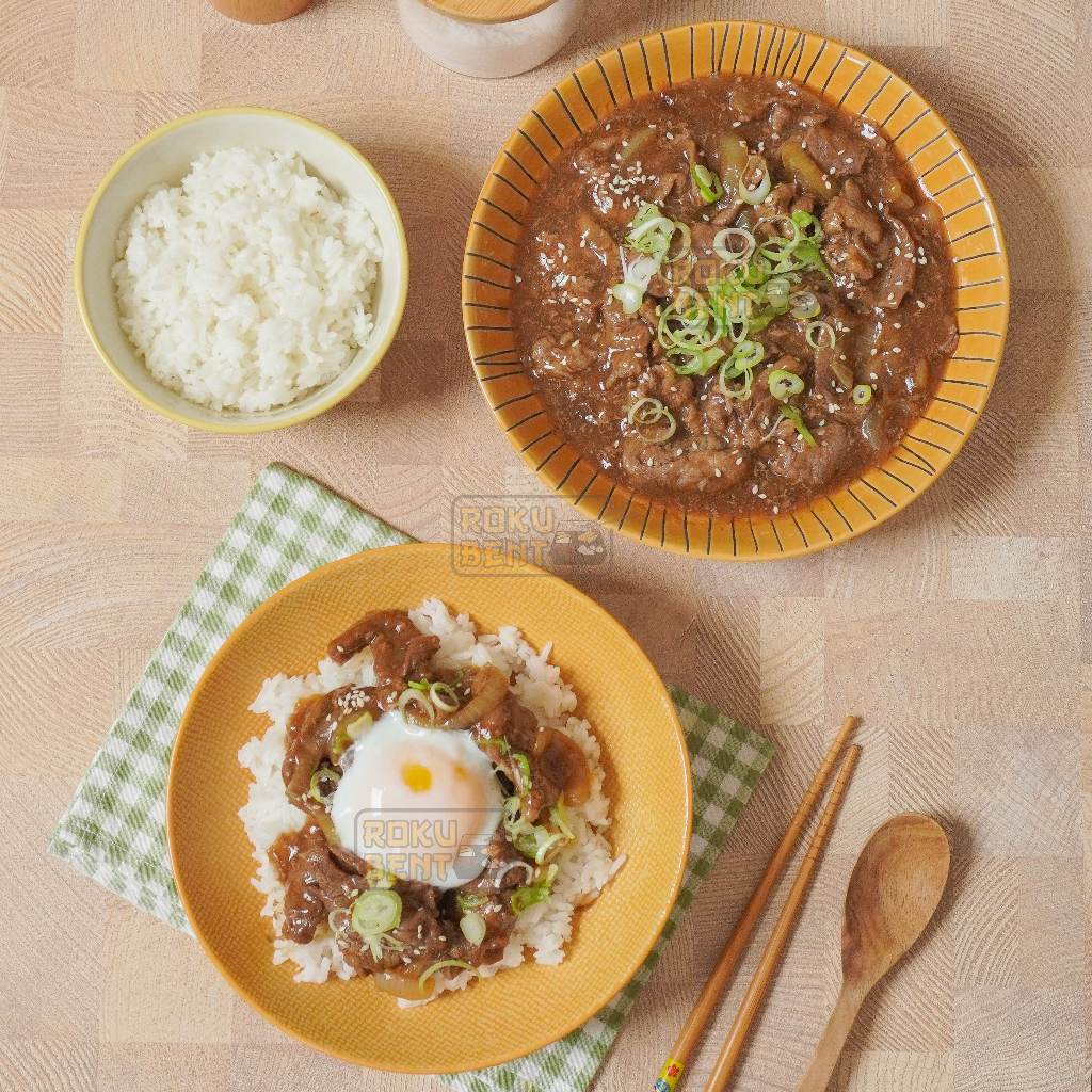 

Beef Teriyaki (Manis) Roku Bento PIK Homemade Bento Frozen Daging Sapi Siap Tumis Ide Menu Bekal Praktis