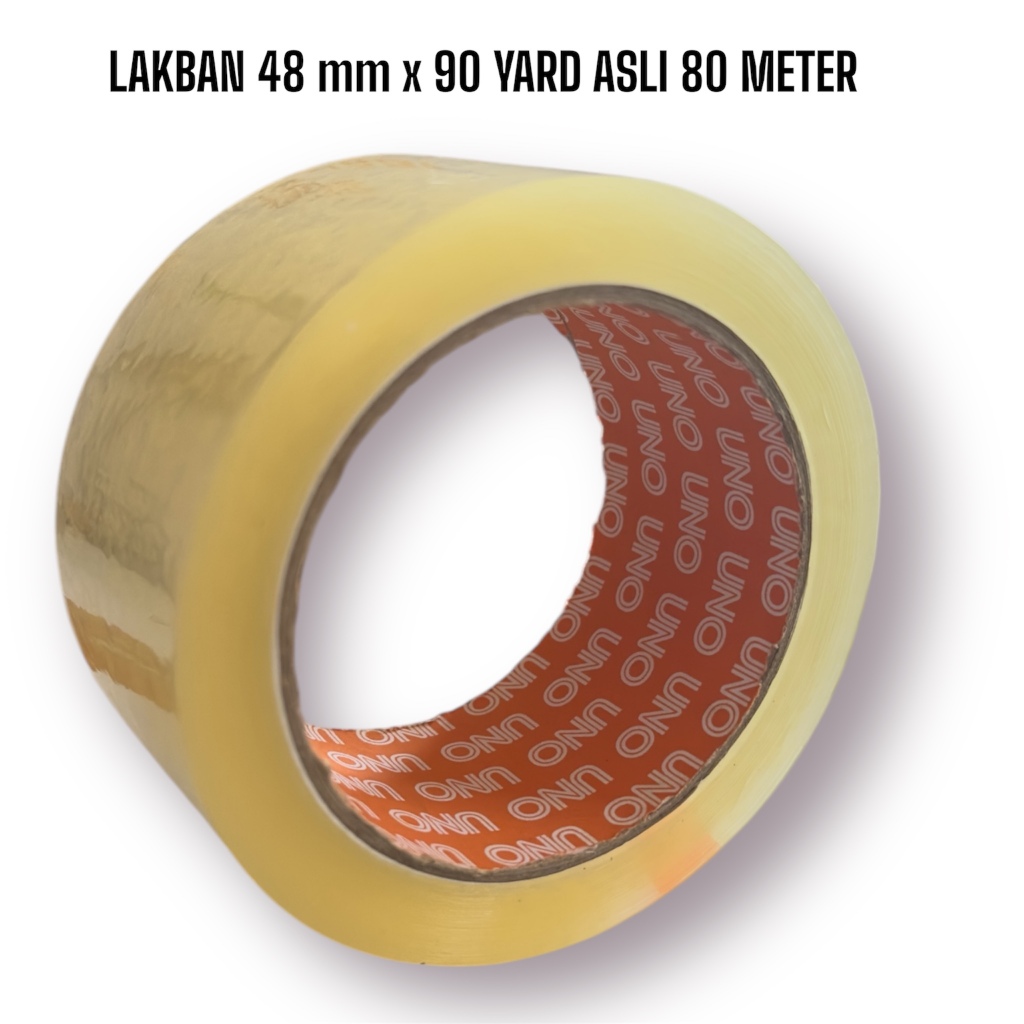 

Lakban Bening / Coklat Murah 48 mm x 90 yard ASLI 80 METER / Plakban / Solatip