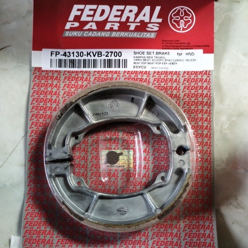 kampas rem belakang beat, fi esp k44 kzl k16 koj Vario 125,150,Verza, Mega pro mono,k44