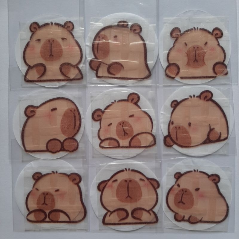 

edible / rice paper CAPYBARA untuk nasi bento AMAN DIMAKAN