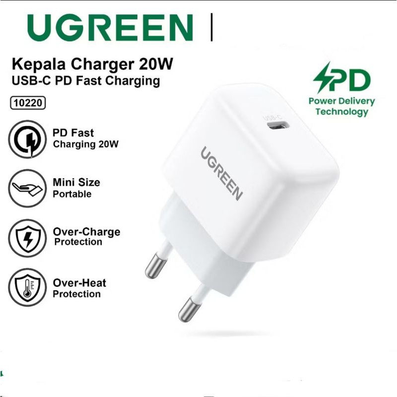 UGREEN - BATOK CHARGER UGREEN MINI PD 20W