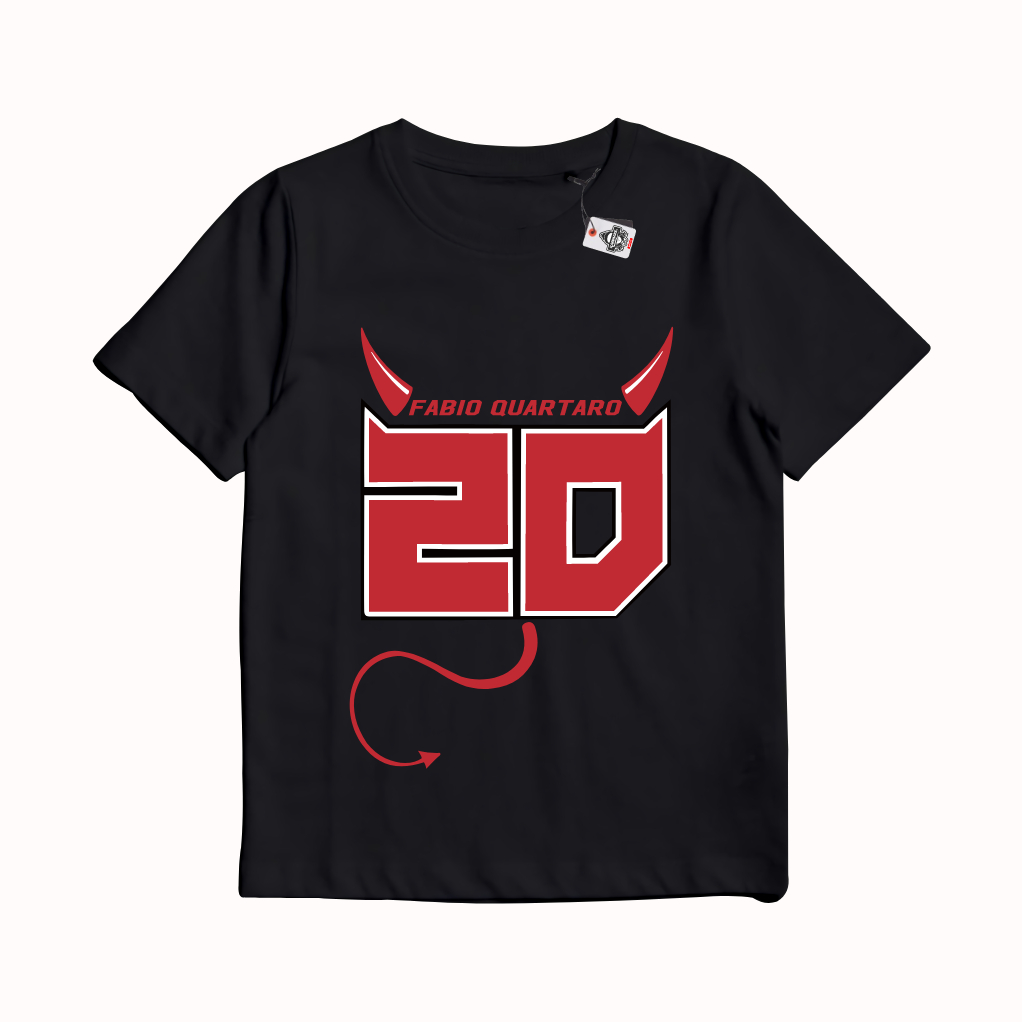 KARIMAKE Kaos Baju T Shirt Distro Anak Unisex Gambar Motogp FABIO QUARTARARO EL DIABLO
