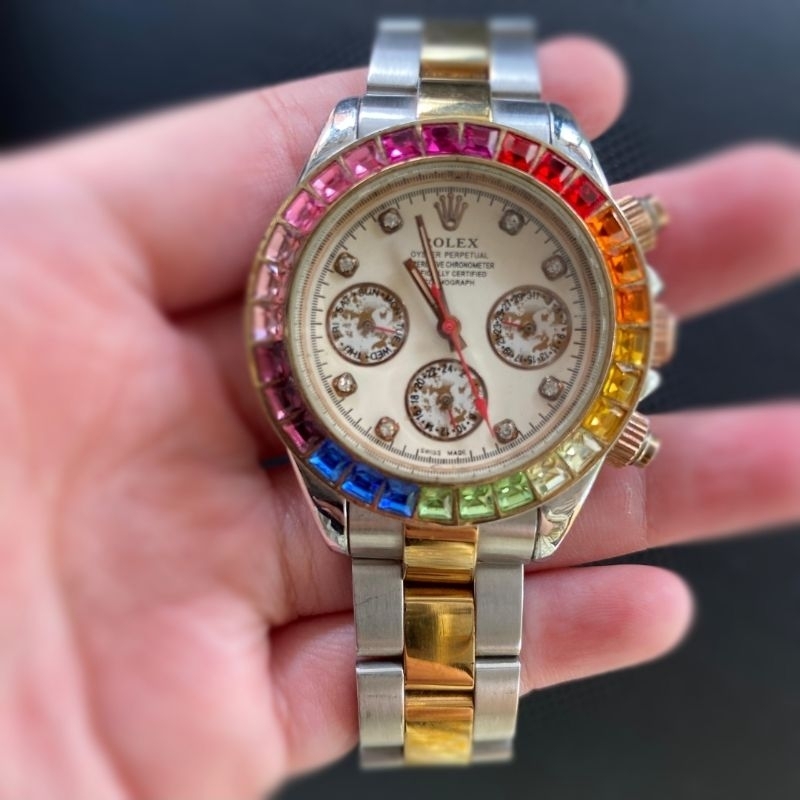 Jam Tangan Original Rolex Daytona Rainbow Automatic