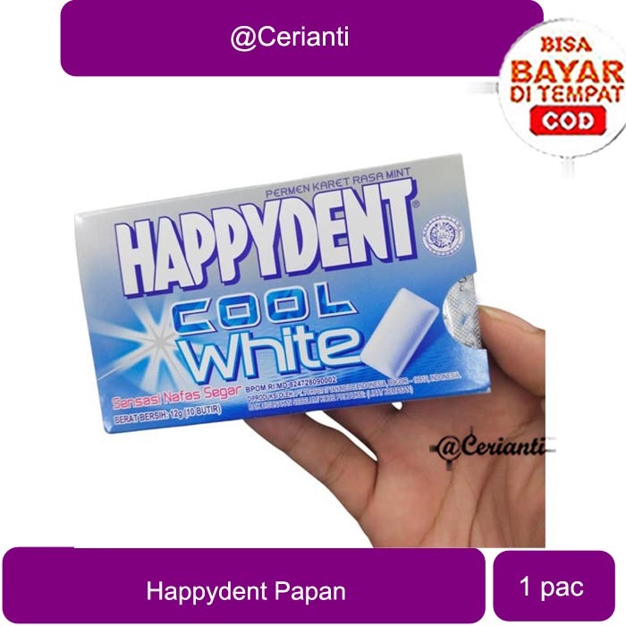 

Happydent Cool White Blister Pack Isi 10 Butir_Cerianti