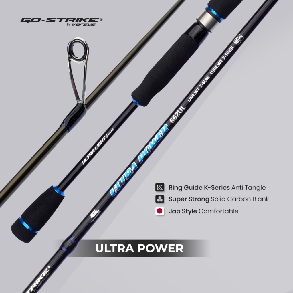 Joran Pancing Ultra Light GostrikeVersus Ultra Power Solid Carbon