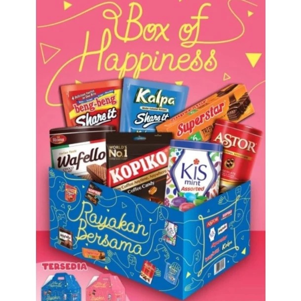 

Hampers Box of Happiness Mayora/Paket Lebaran/Hampers/Paket Makanan/Paket Biscuit