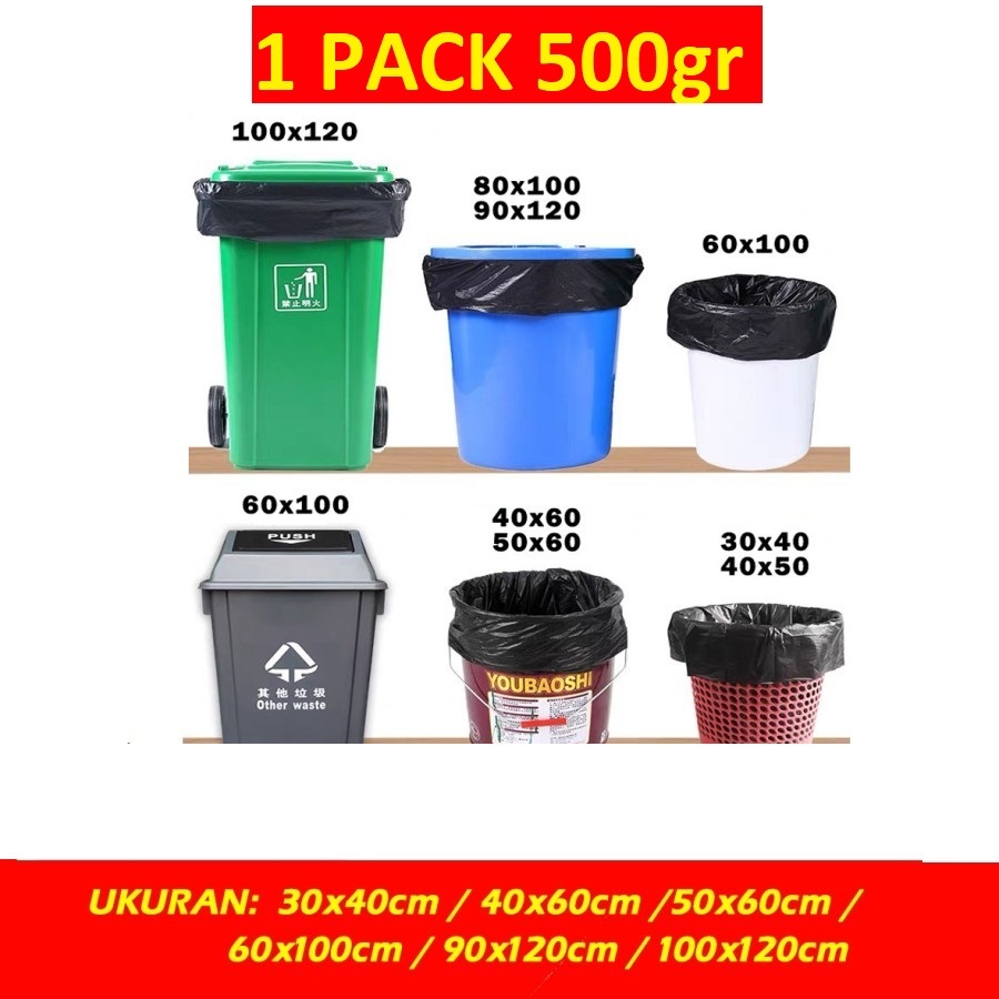 Kantong Plastik Sampah Besar 40x60 Plastik sampah - Trash Bag - Trashbag