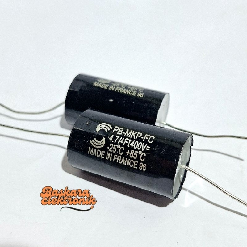 Kapasitor solun milar MKP audio bulat solun 4,7uf 400V 475 400V