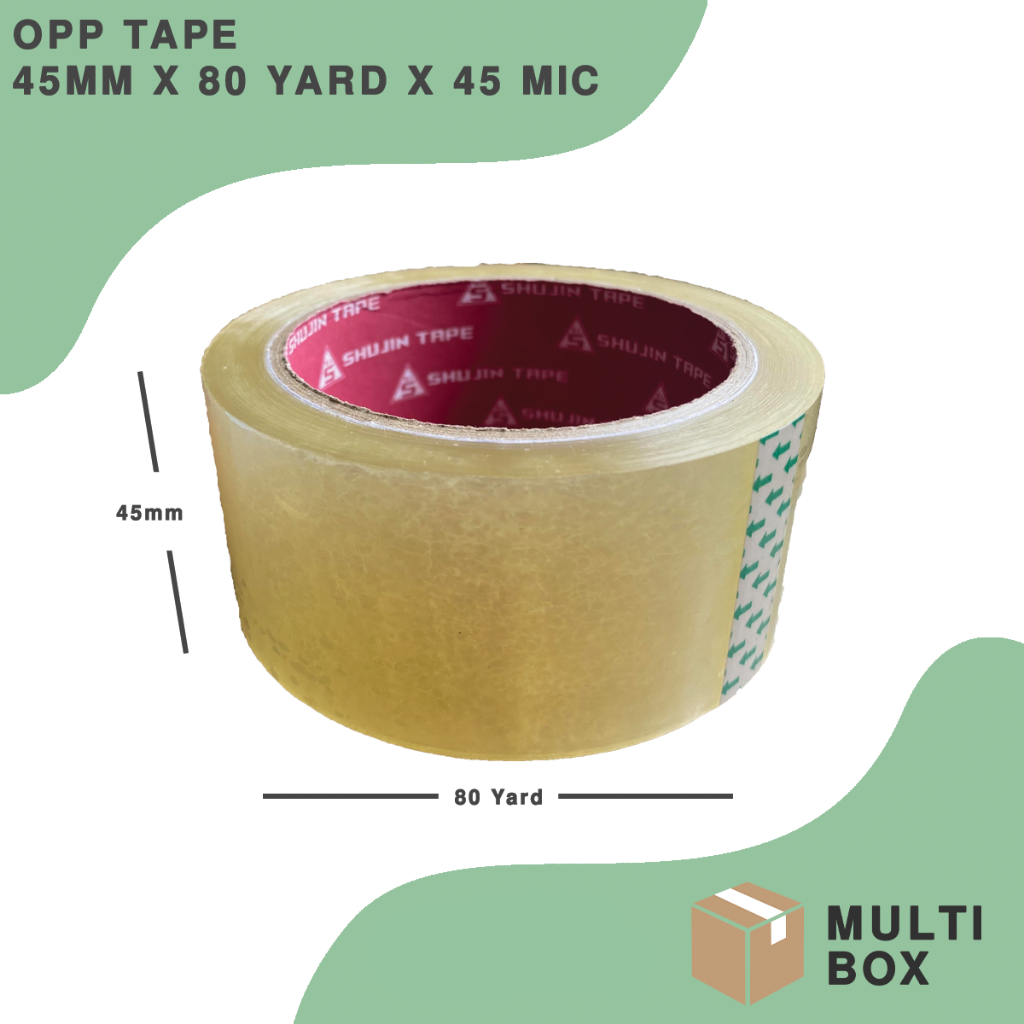 

Lakban Bening OPP Tape Clear Shujin Tape 2 inch x 80 yard x 45 micron