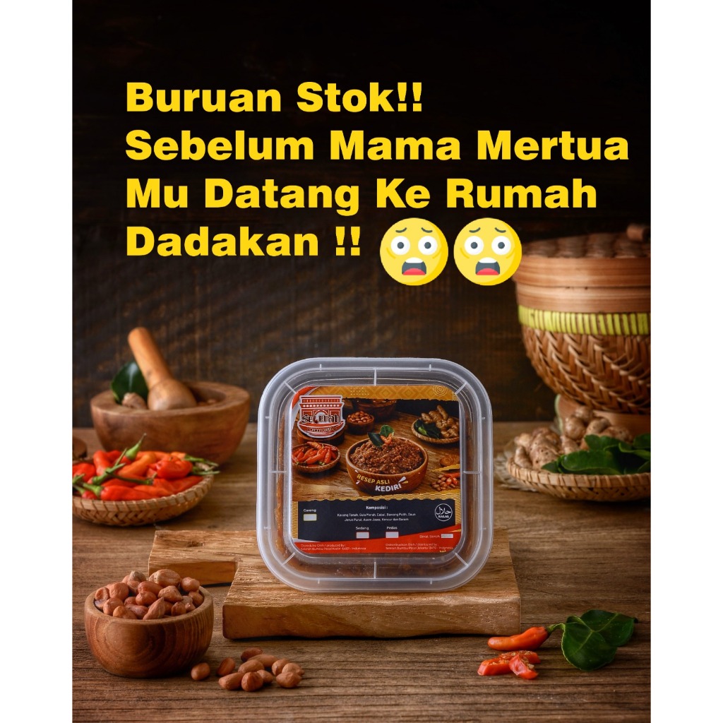 

SELERAH Bumbu Sambel Pecel Kediri Asli / Bumbu Pecel Kediri Asli / Sambel Pecel Khas Kediri 250gr