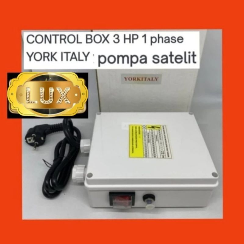 Sparepart Pompa air satelit 4inch York ITALY 4syk16/9 Box control 3Hp 1Phase 220 Volt submersibel 4s