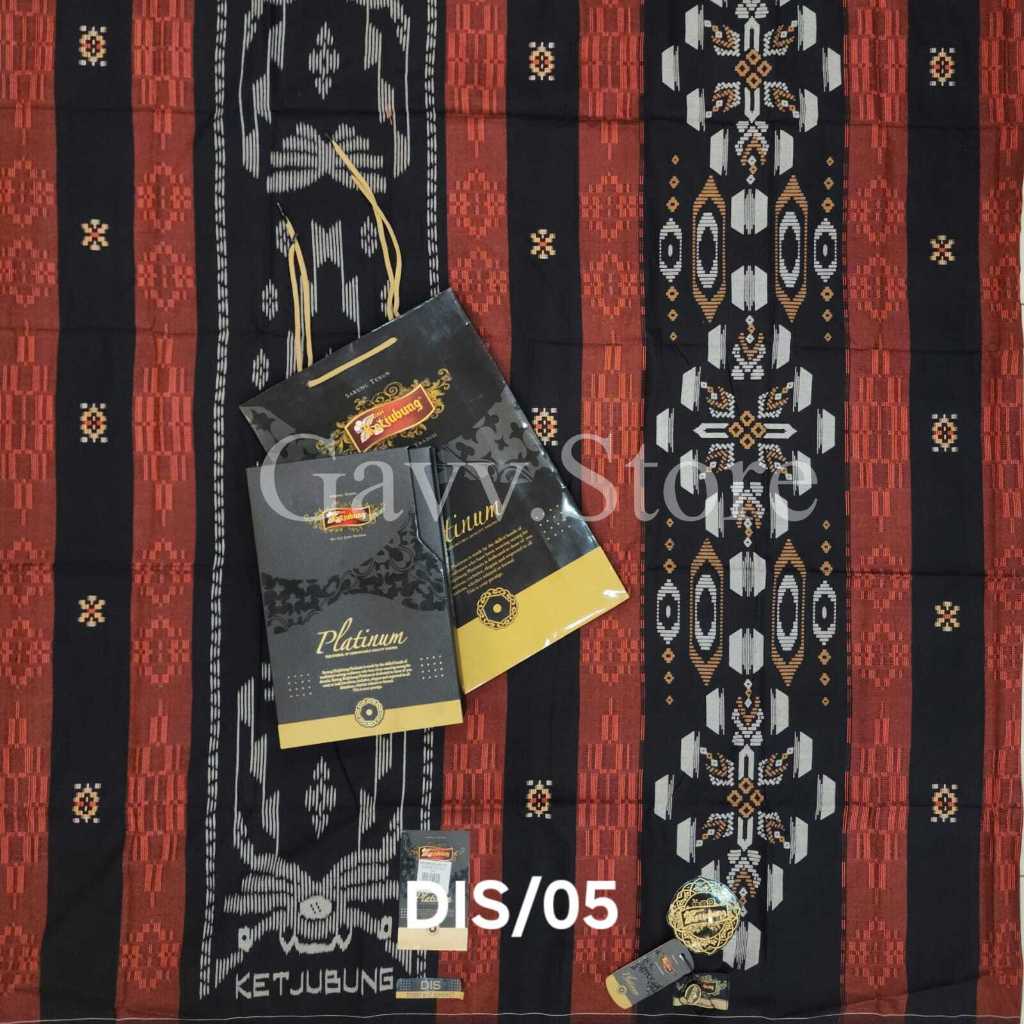 Sarung KETJUBUNG PLATINUM DIS // ORIGINAL Sarung KETJUBUNG PLATINUM DOBBY IKAT SONGKET