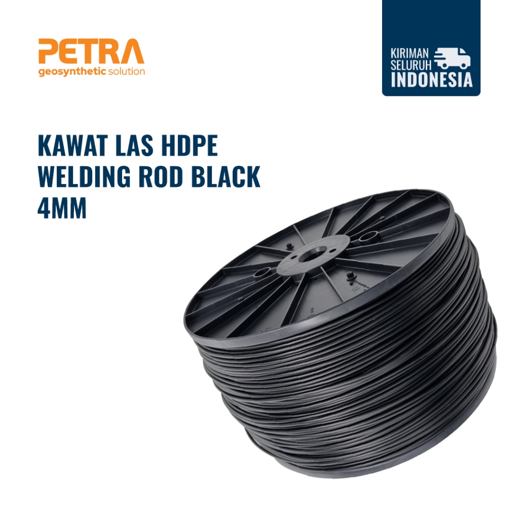 Kawat Las HDPE / Welding Rod Black 4mm Viroline